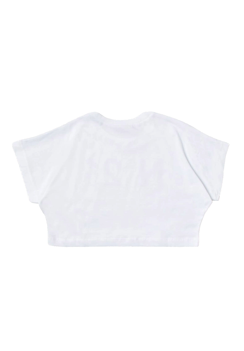 T-shirt court blanc pour fille