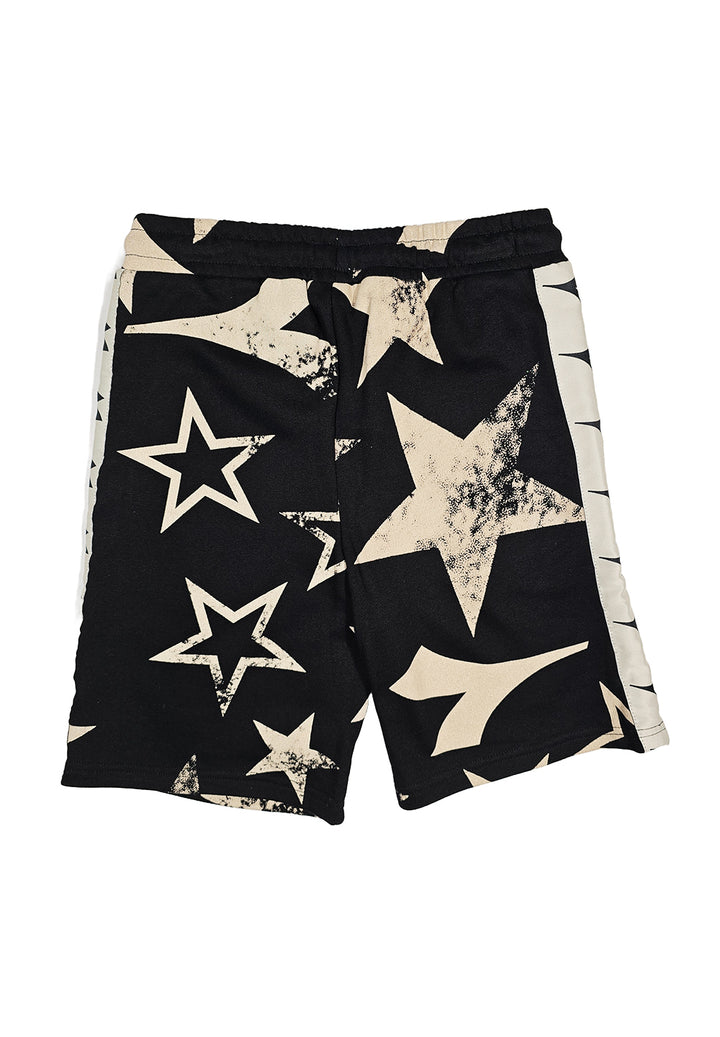 Bermuda felpa nero per bambino - Primamoda kids