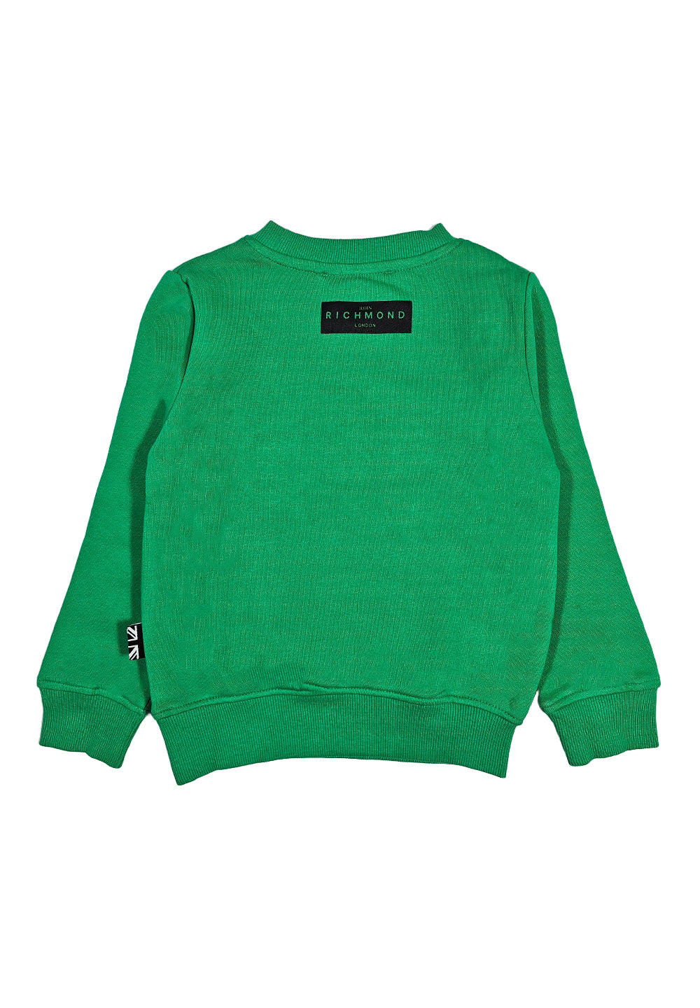Sweat-shirt ras du cou vert pour enfant