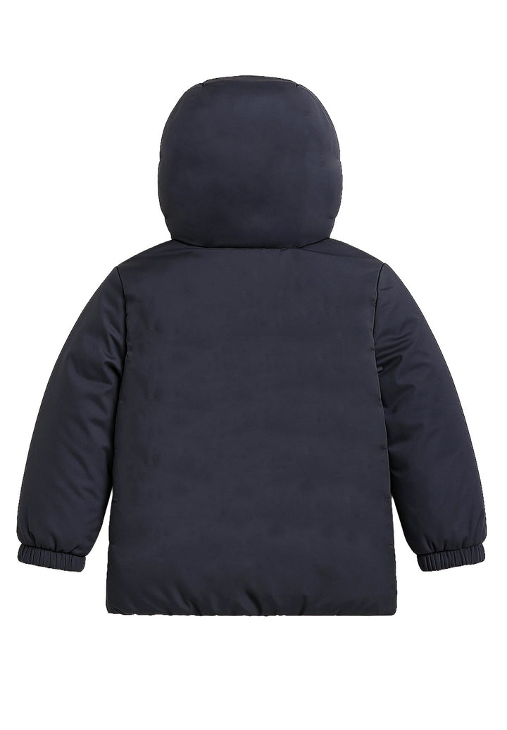 Chaqueta reversible azul para bebé