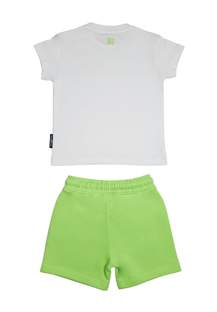 Conjunto blanco y verde para recién nacido