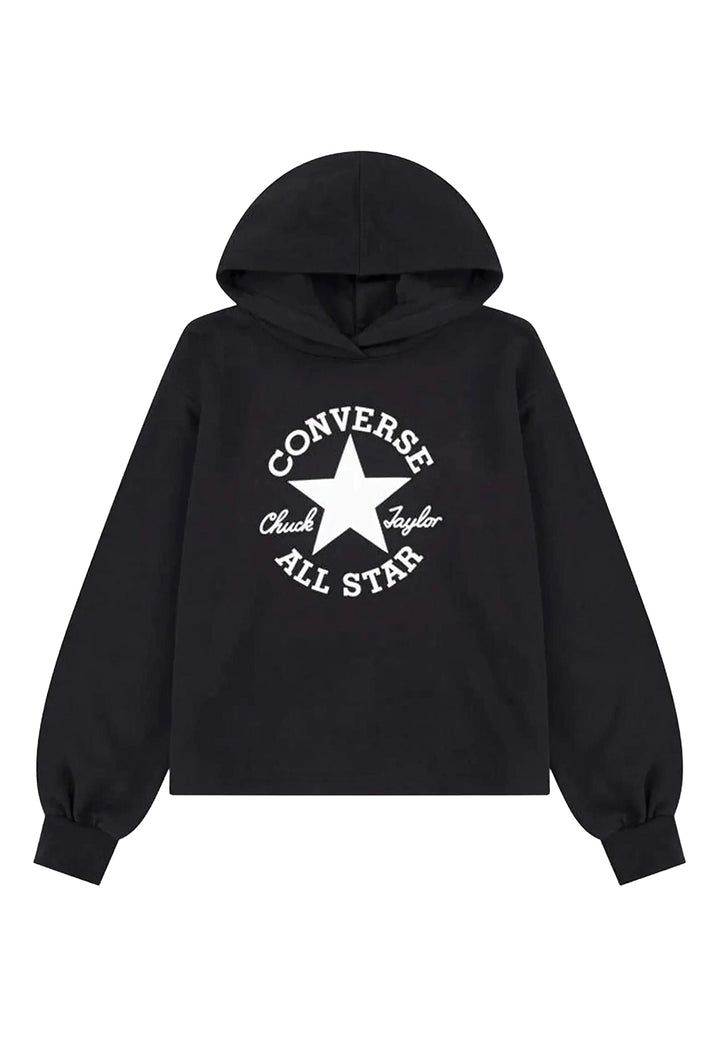 Black hooded sweatshirt for girls