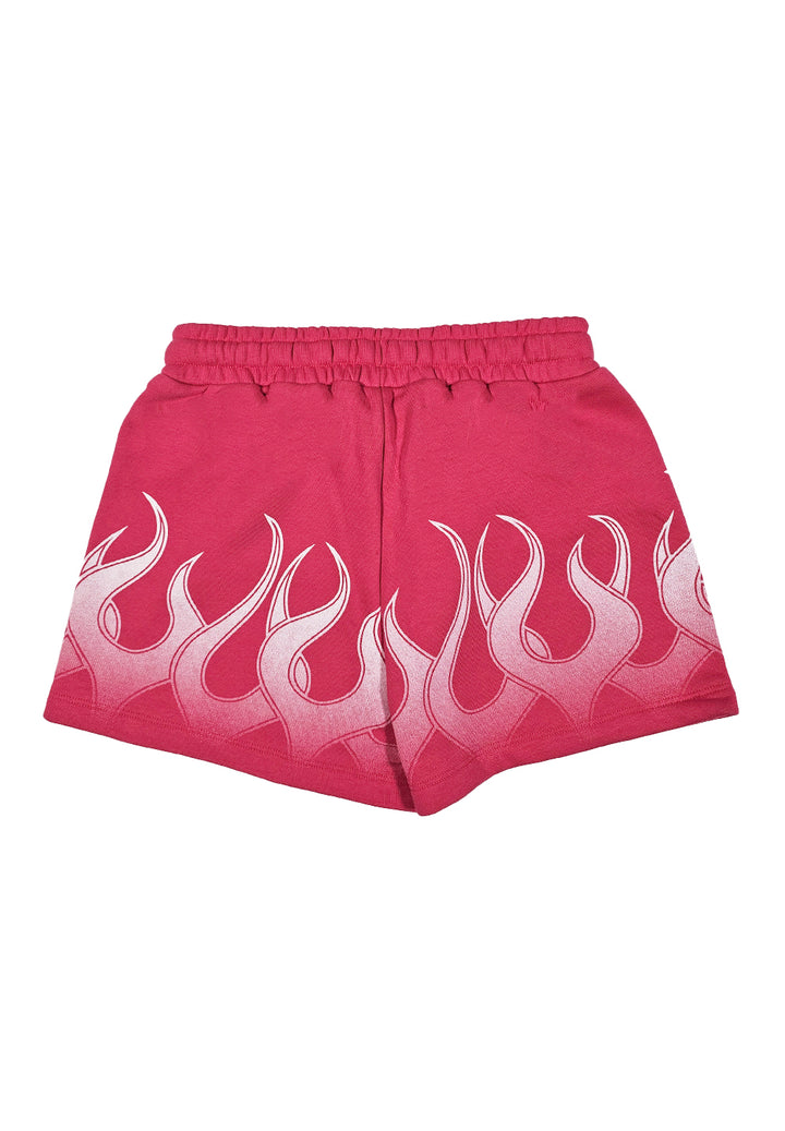 Cropped fuchsia sweatshirt for girls