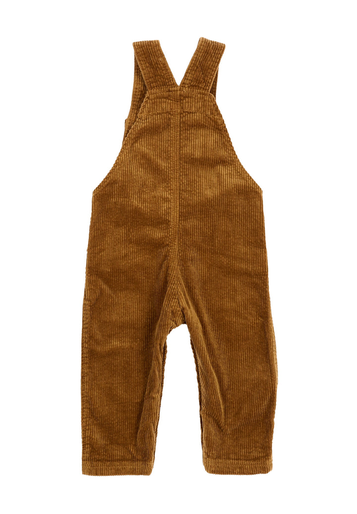 Brown dungarees for baby