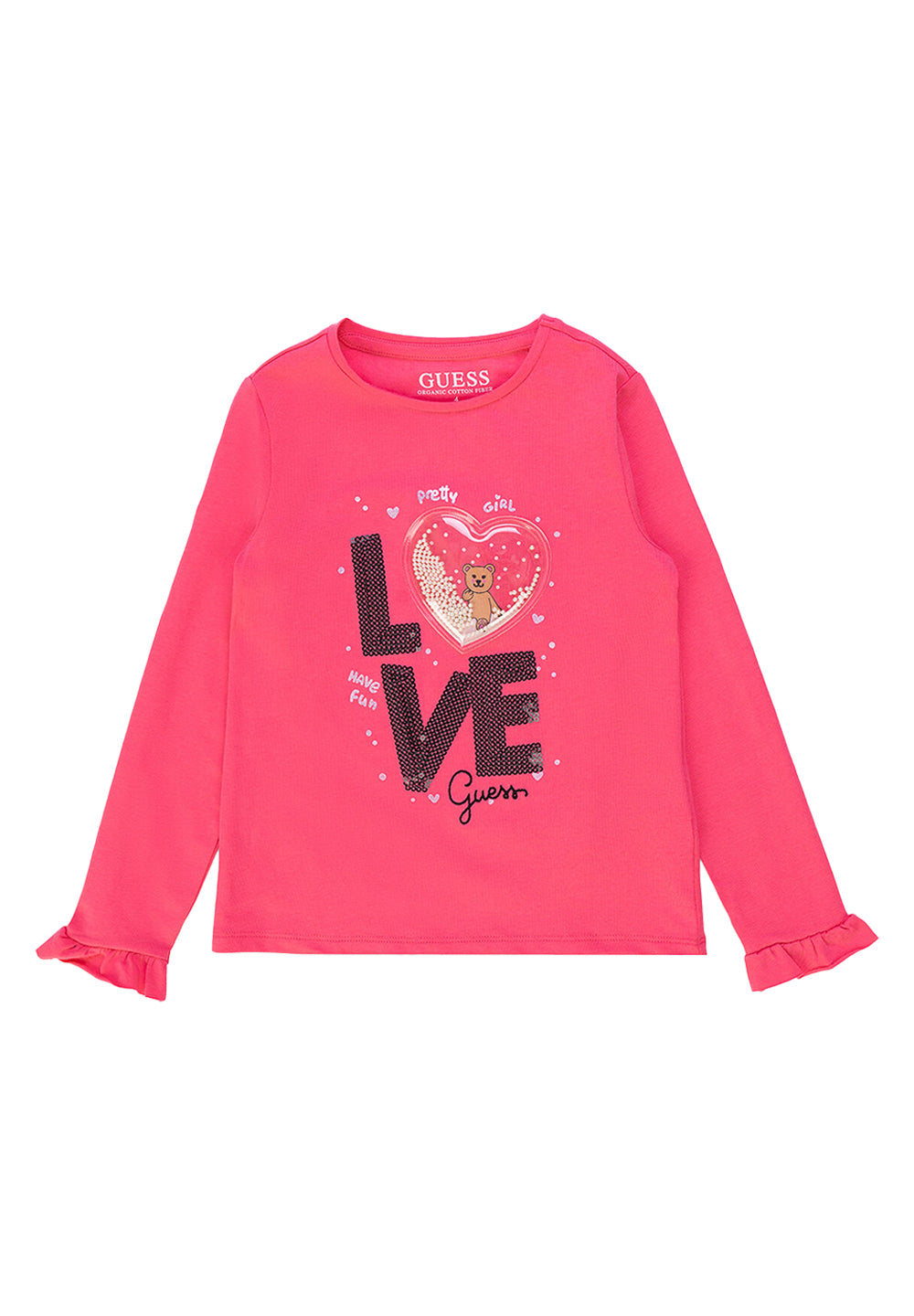 Camiseta fucsia para niña