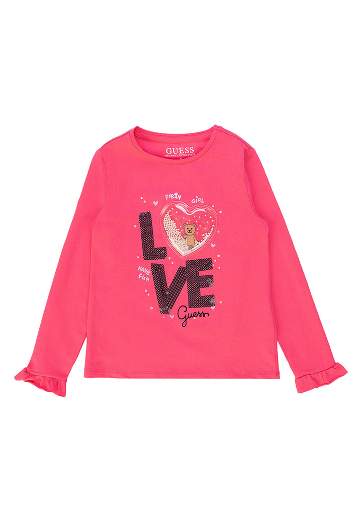 Camiseta fucsia para niña
