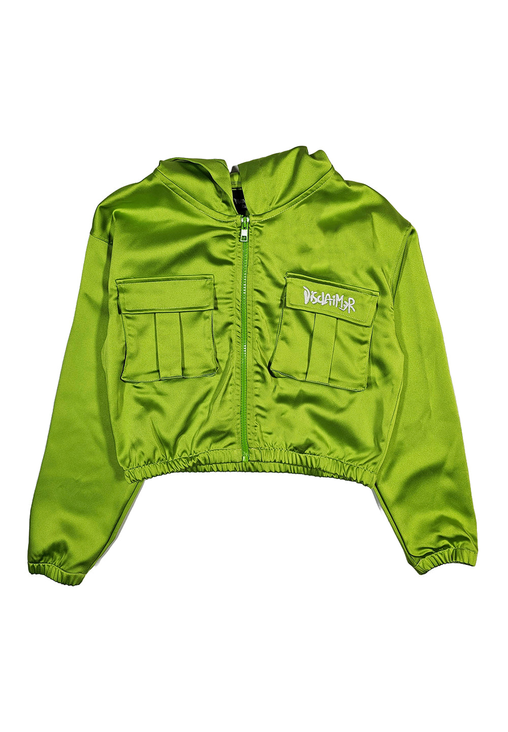 Felpa zip verde per bambina - Primamoda kids
