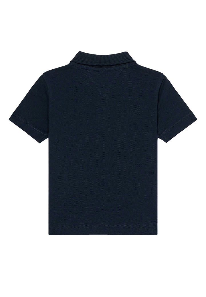 Blue polo shirt for baby