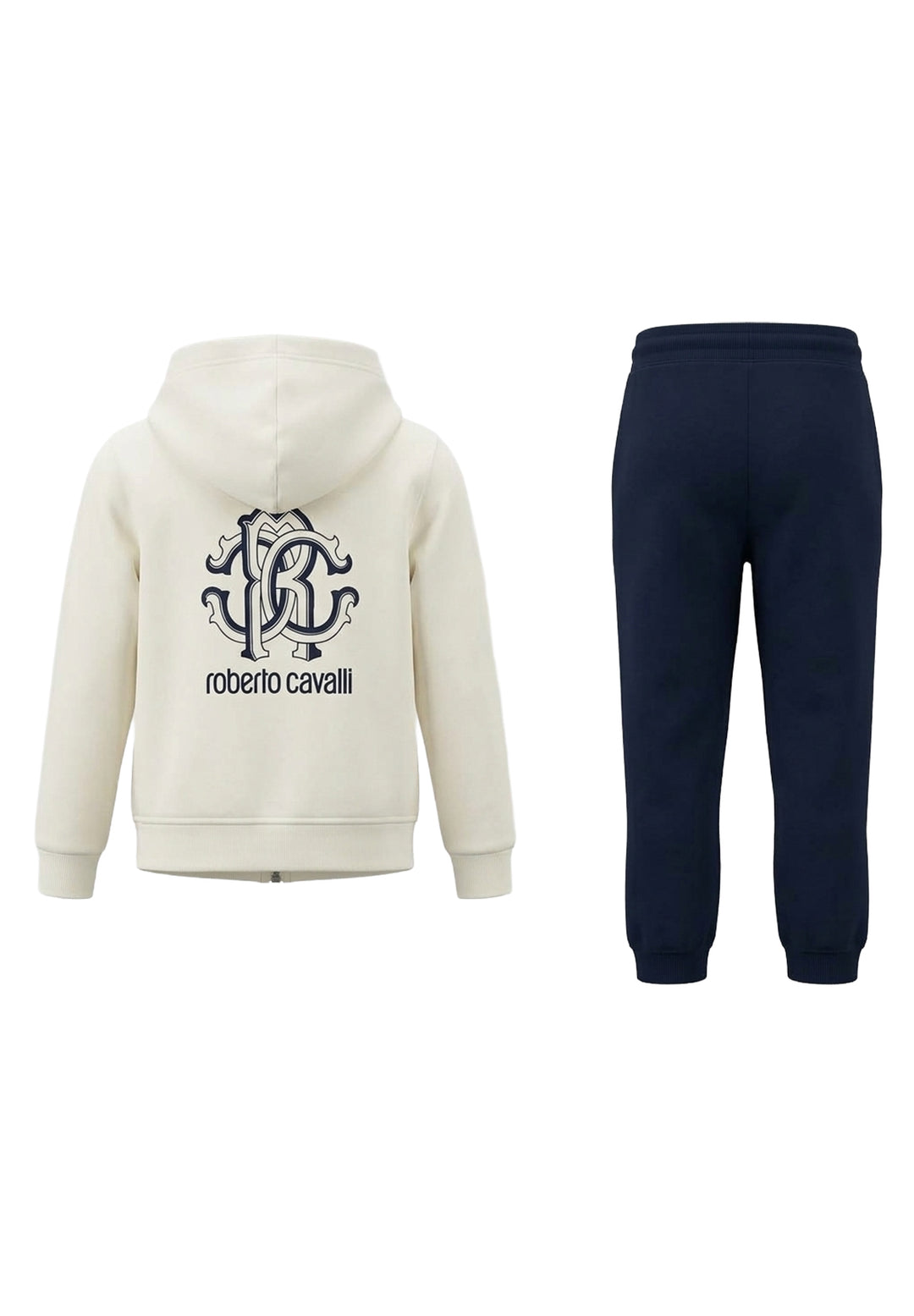 Weißer Sweatshirt-Anzug für Kinder