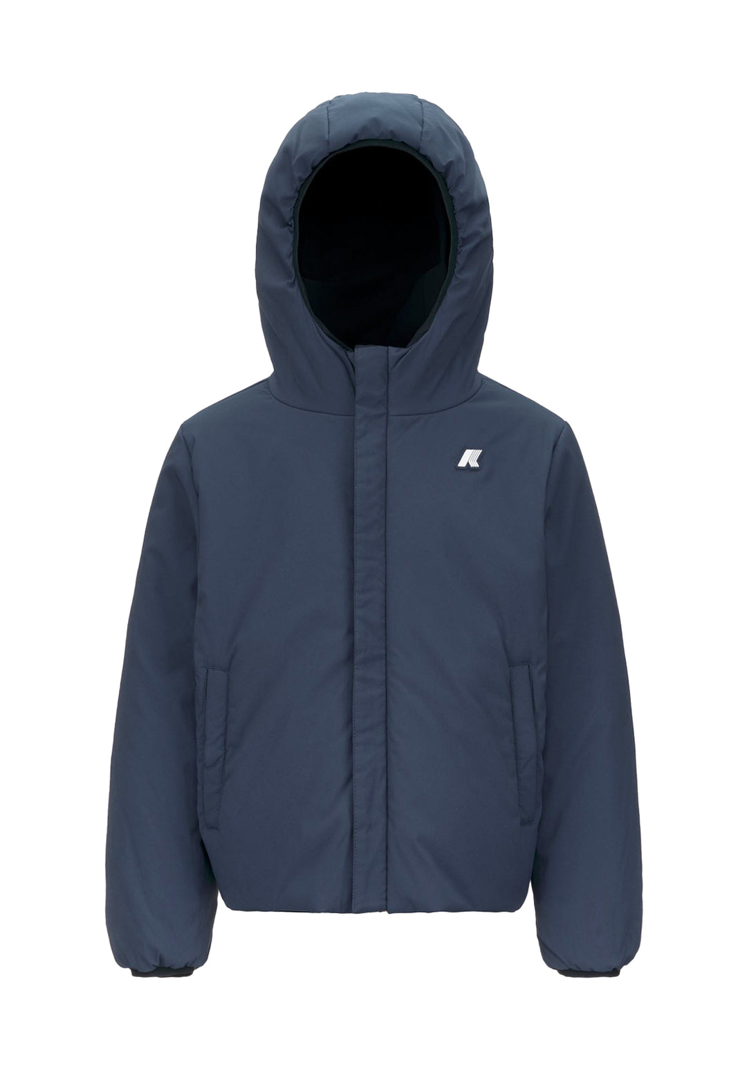 Reversible blue jacket for kids
