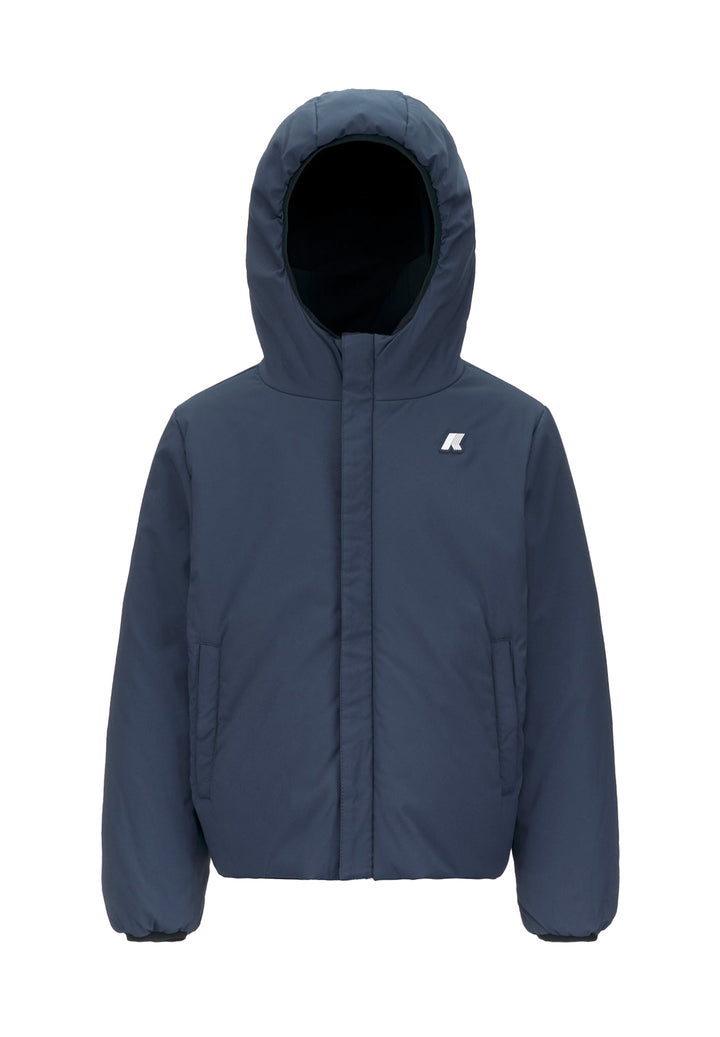 Reversible blue jacket for kids
