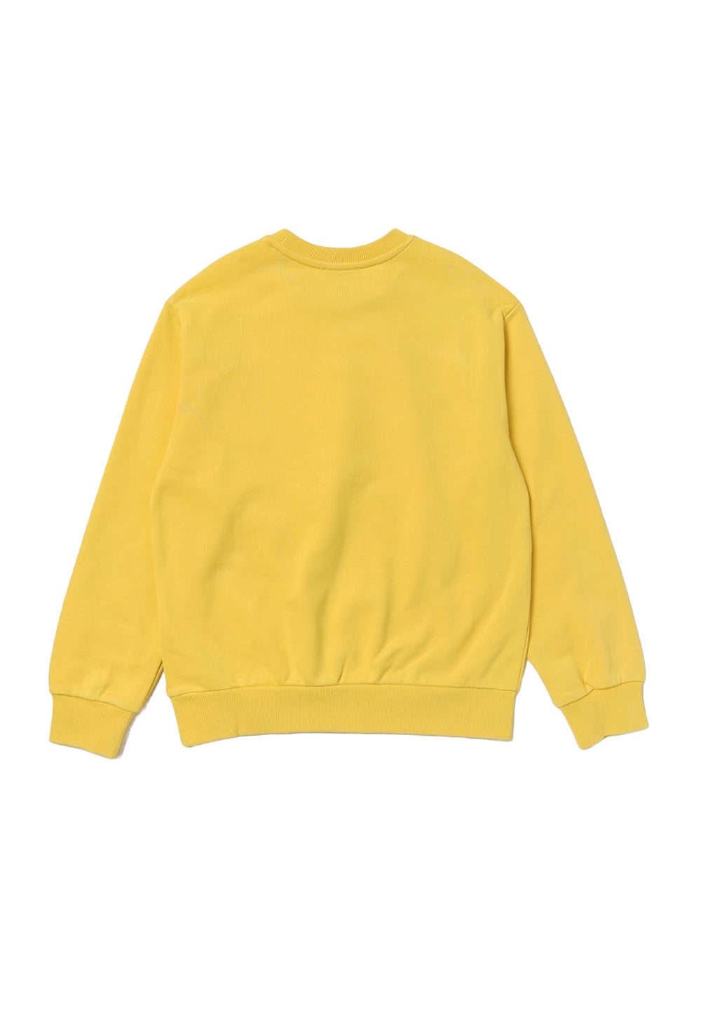 Sweat-shirt ras du cou jaune pour enfant