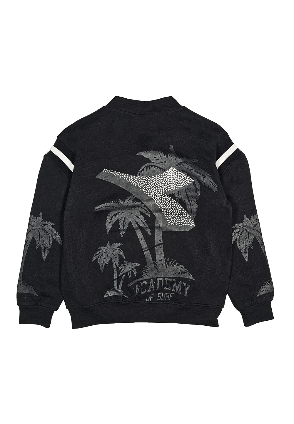Felpa zip nera per bambino - Primamoda kids