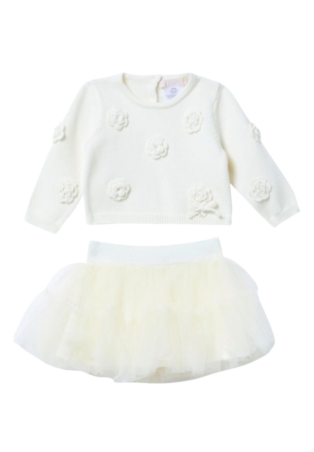 Vestido color crema para bebé