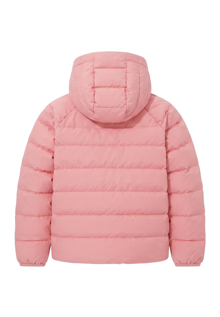 Reversible pink jacket for baby girl