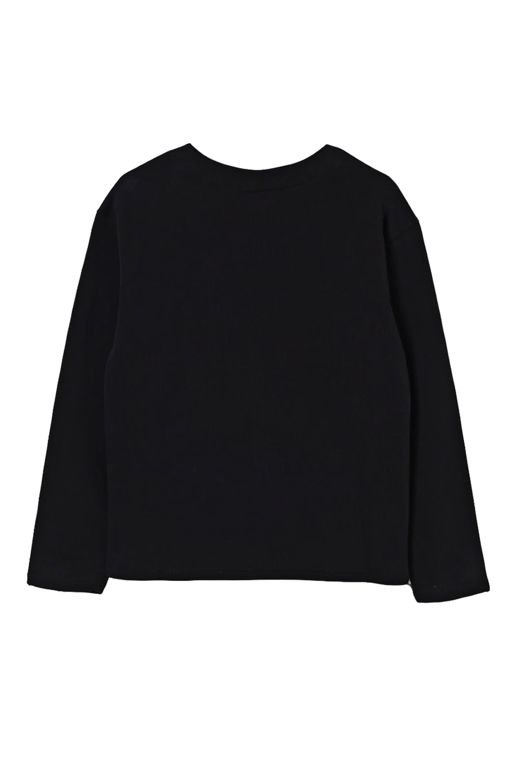 Schwarze Sweatshirt-Strickjacke für Jungen