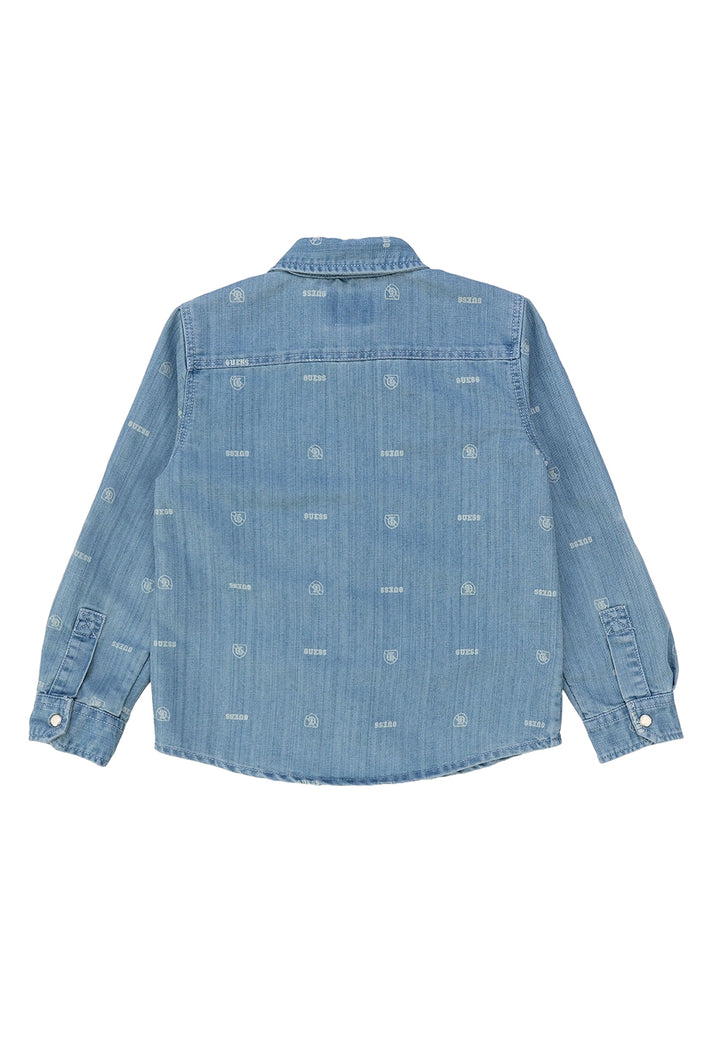 Baby boy's blue denim shirt
