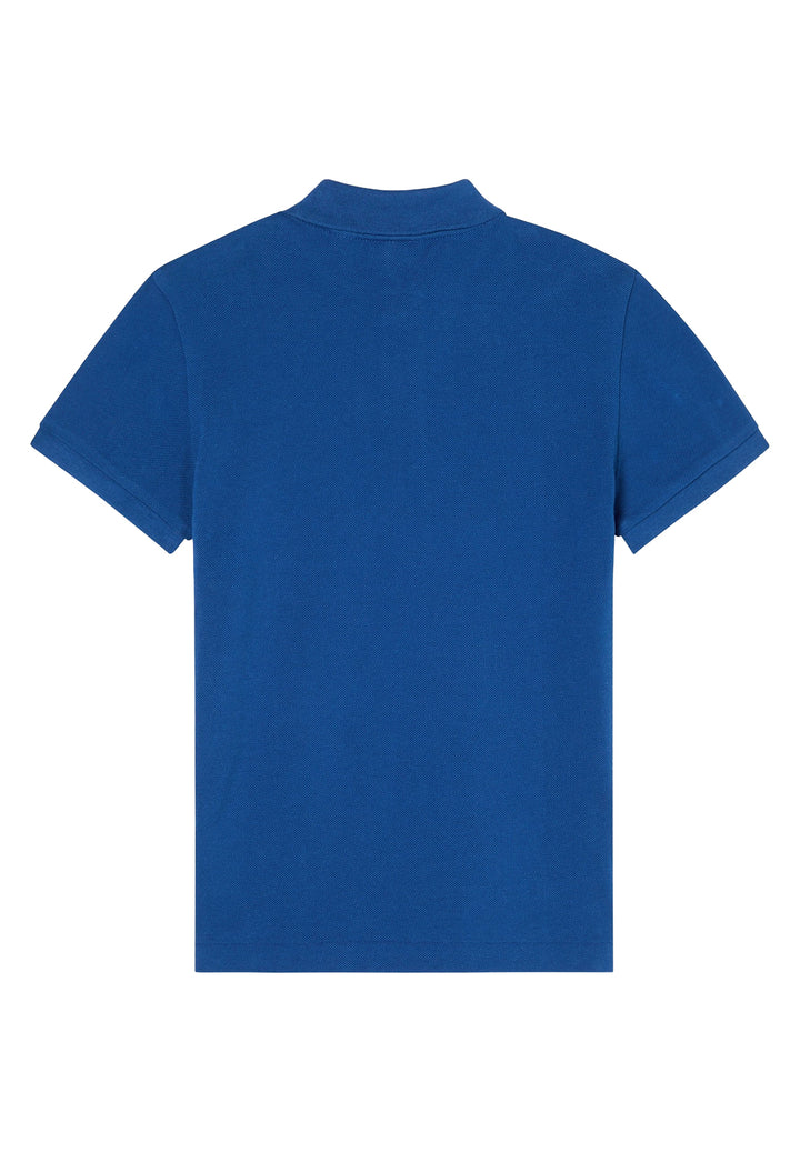 Blue polo shirt for a boy