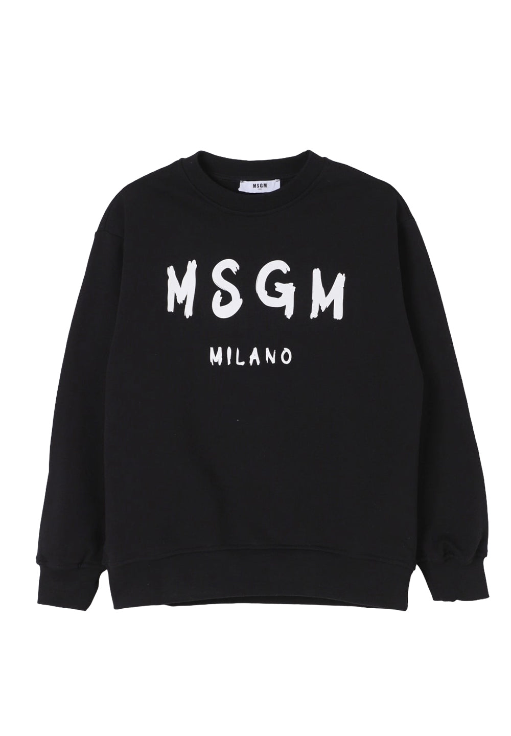 Black crew neck sweatshirt for boys