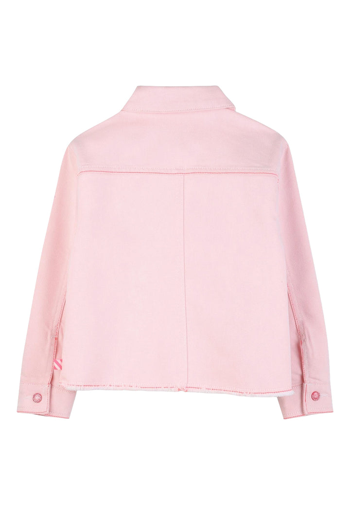 Chaqueta vaquera rosa para niña