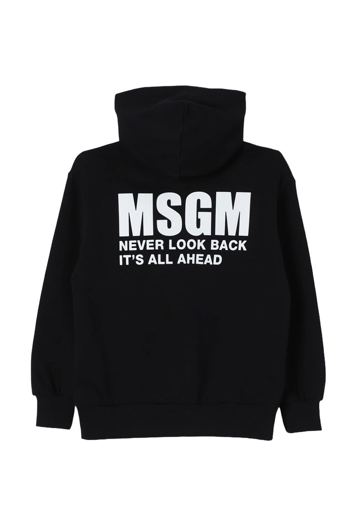 Schwarzes Unisex-Sweatshirt mit Reißverschluss