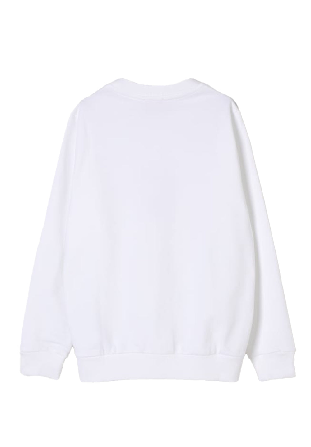White crew neck sweatshirt for girls