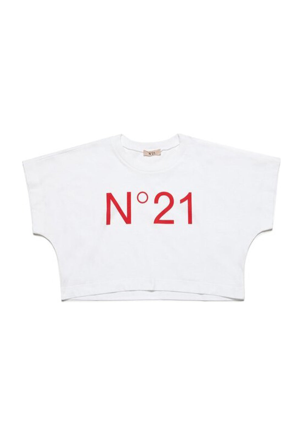 T-shirt court blanc pour fille