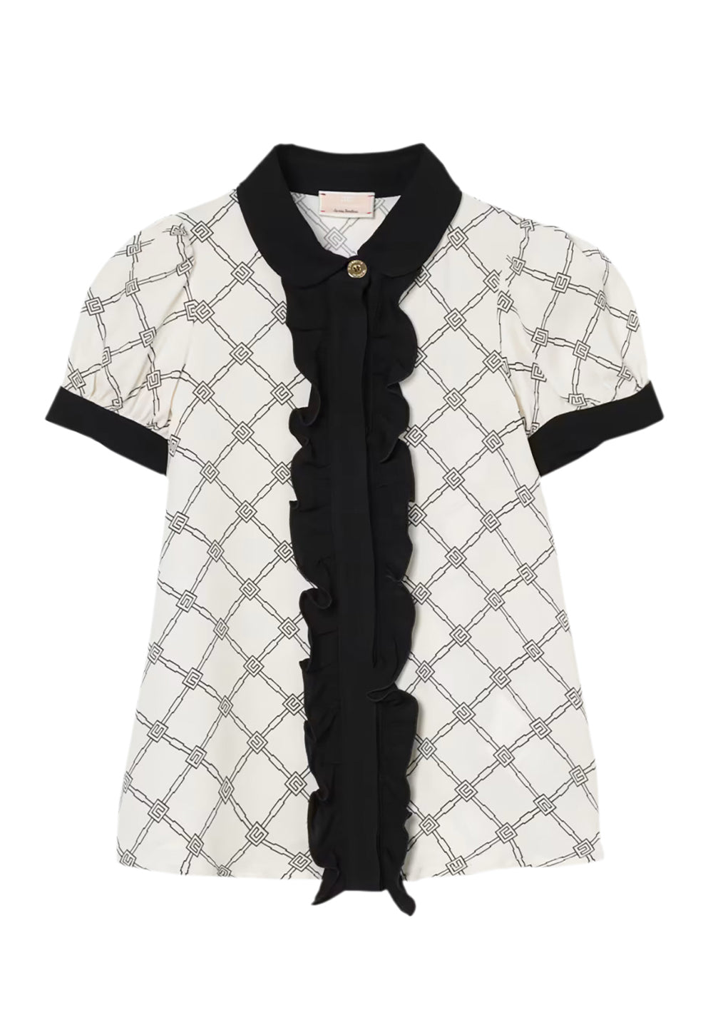 Cream and black dress for baby girl