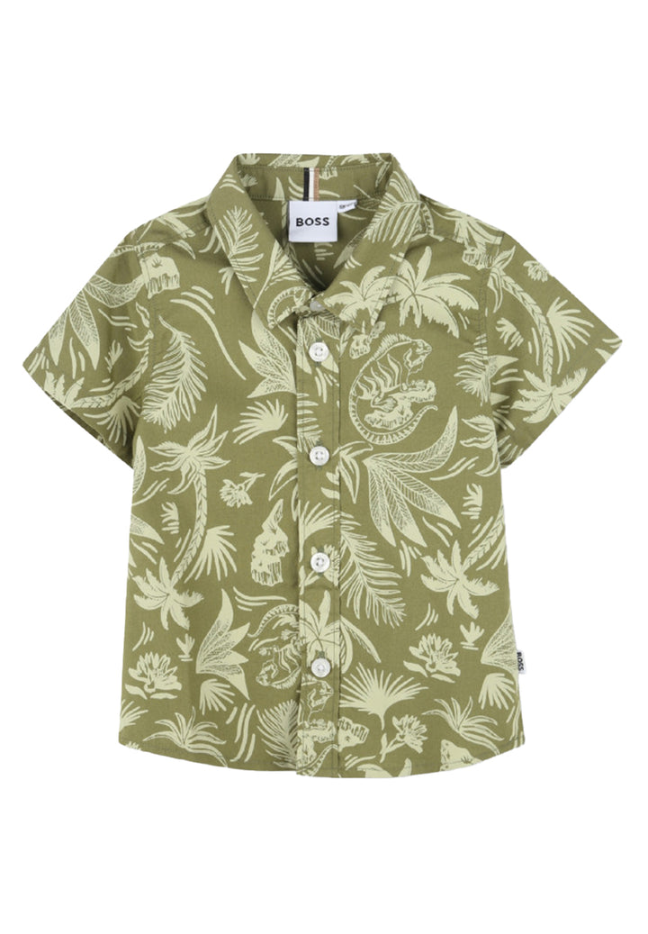 Green shirt for a boy