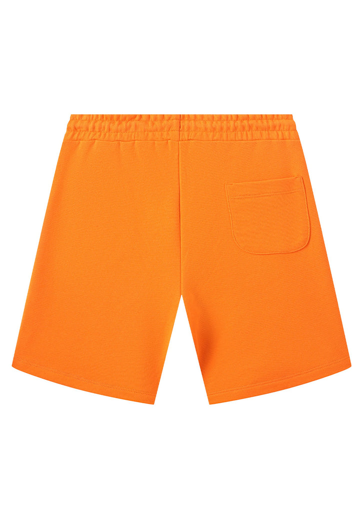 Bermudas de felpa naranja para niño