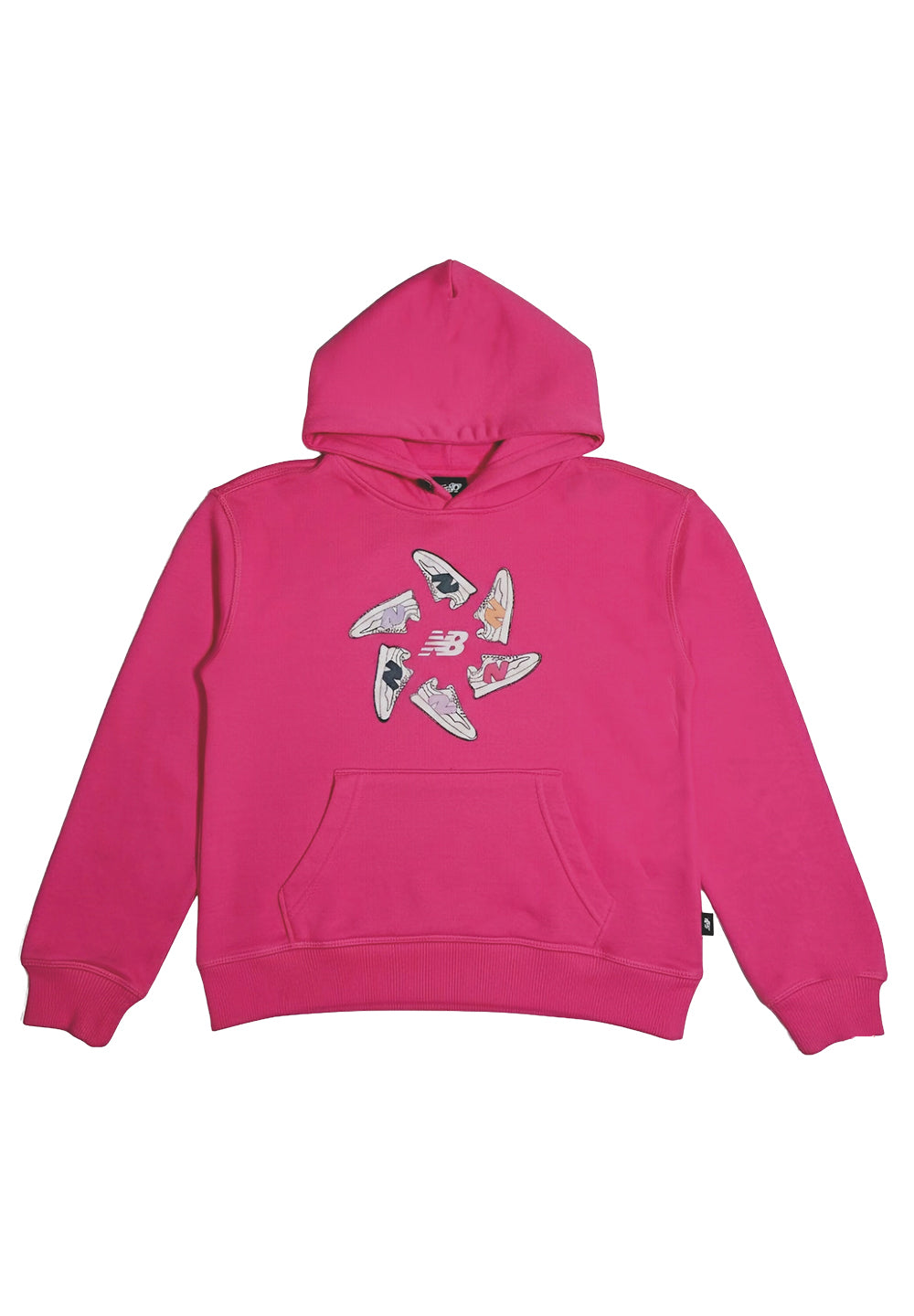 Sudadera con capucha fucsia para niña