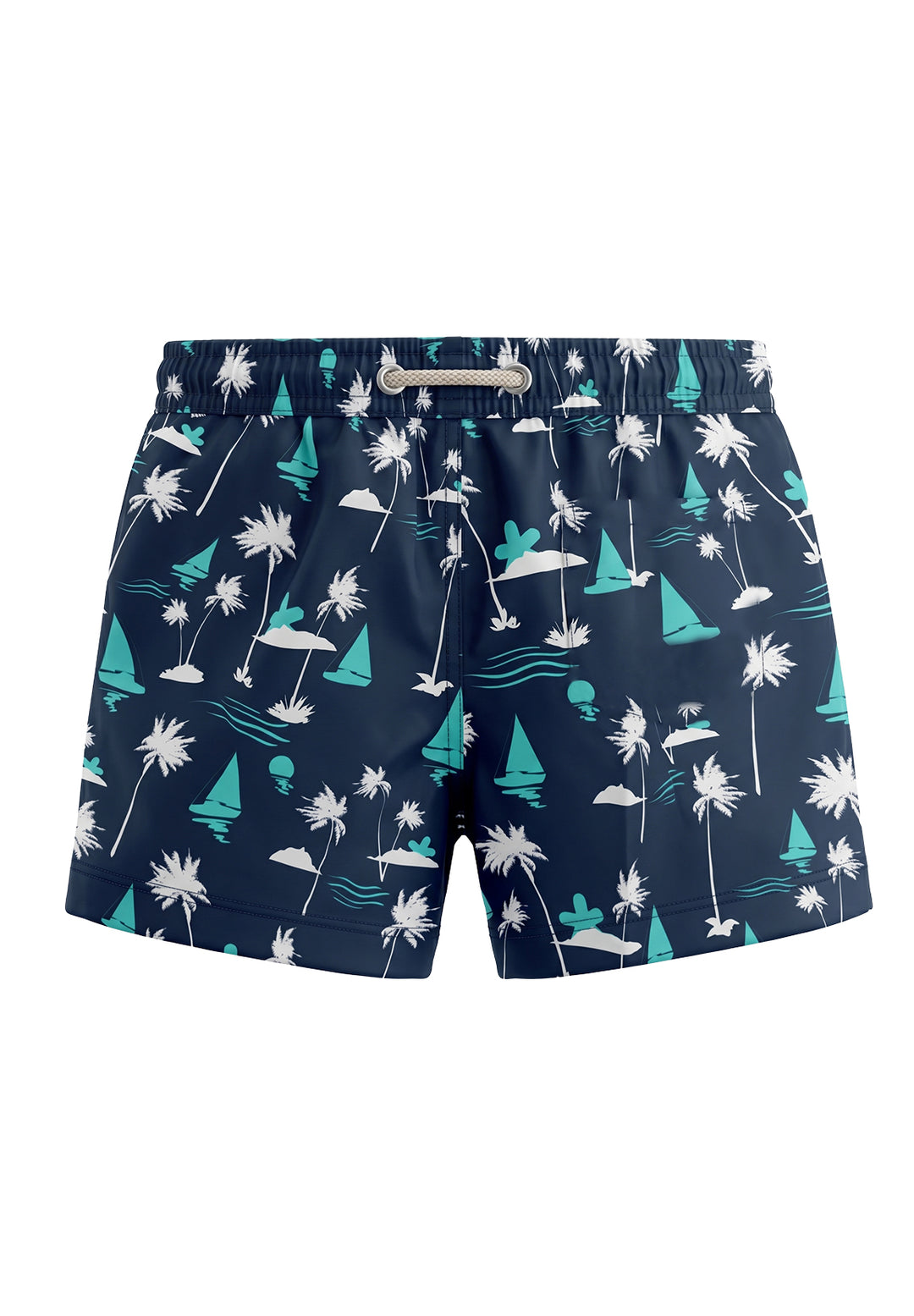 Bañador tipo bóxer azul para bebé