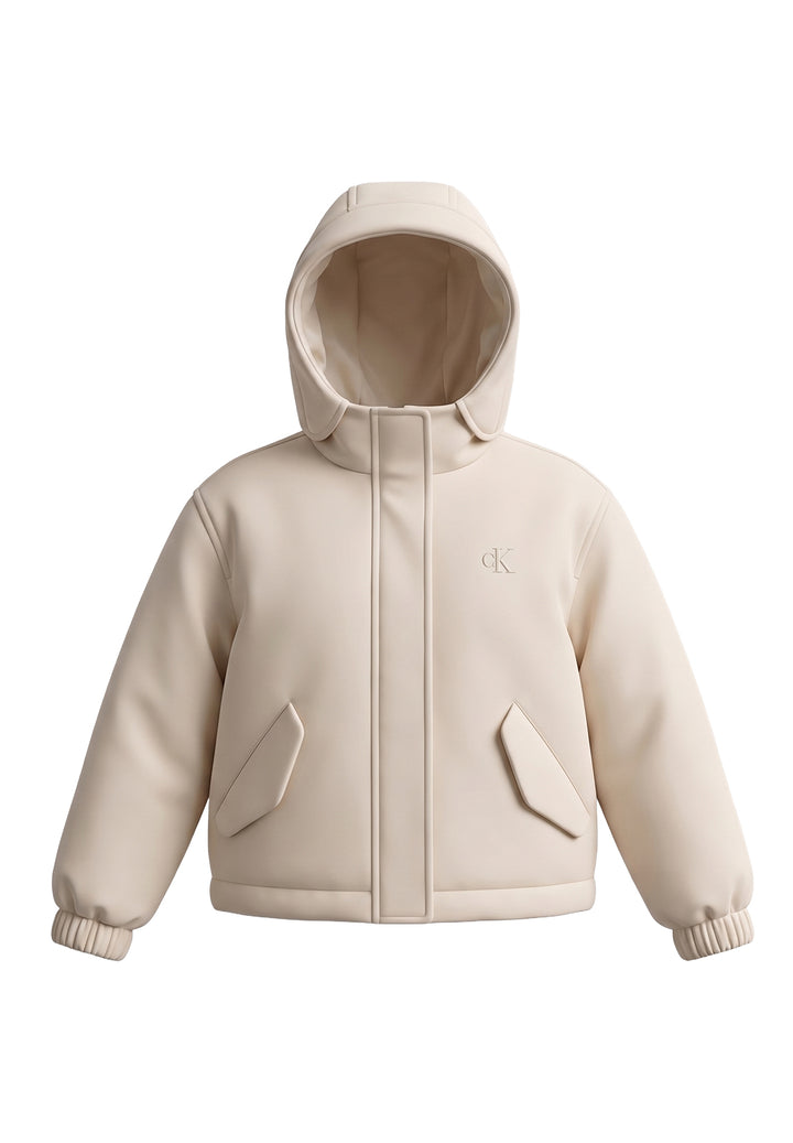 Chaqueta color crema para niña