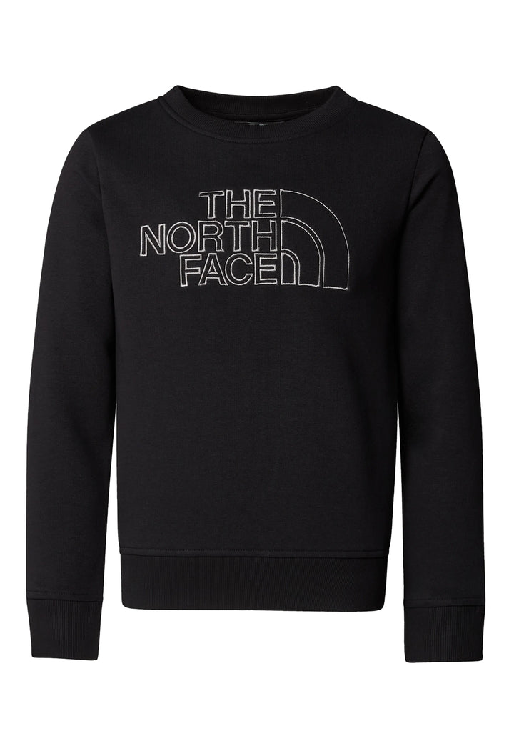 Black crewneck sweatshirt for boys