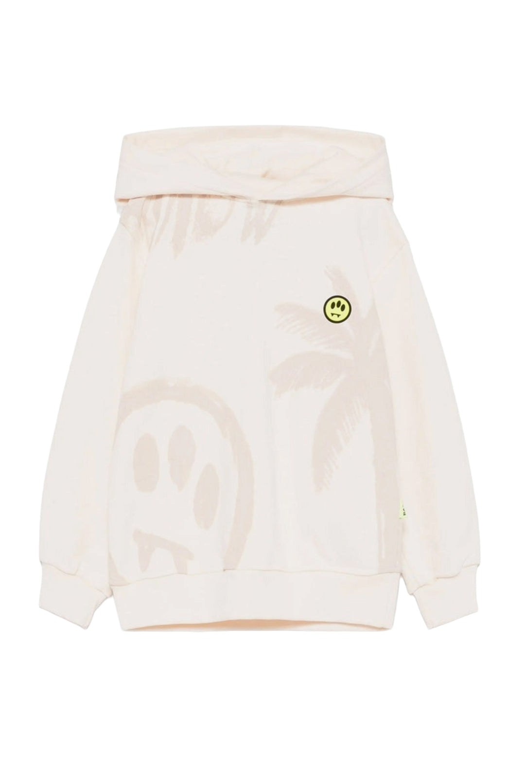 Sudadera con capucha color crema unisex