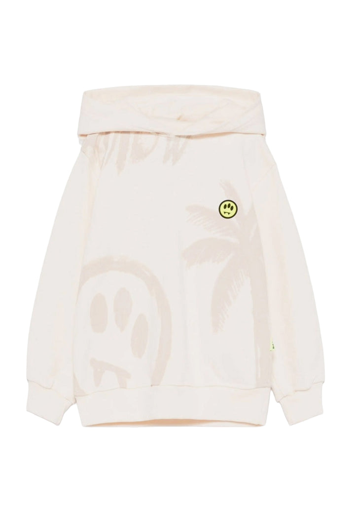 Sudadera con capucha color crema unisex