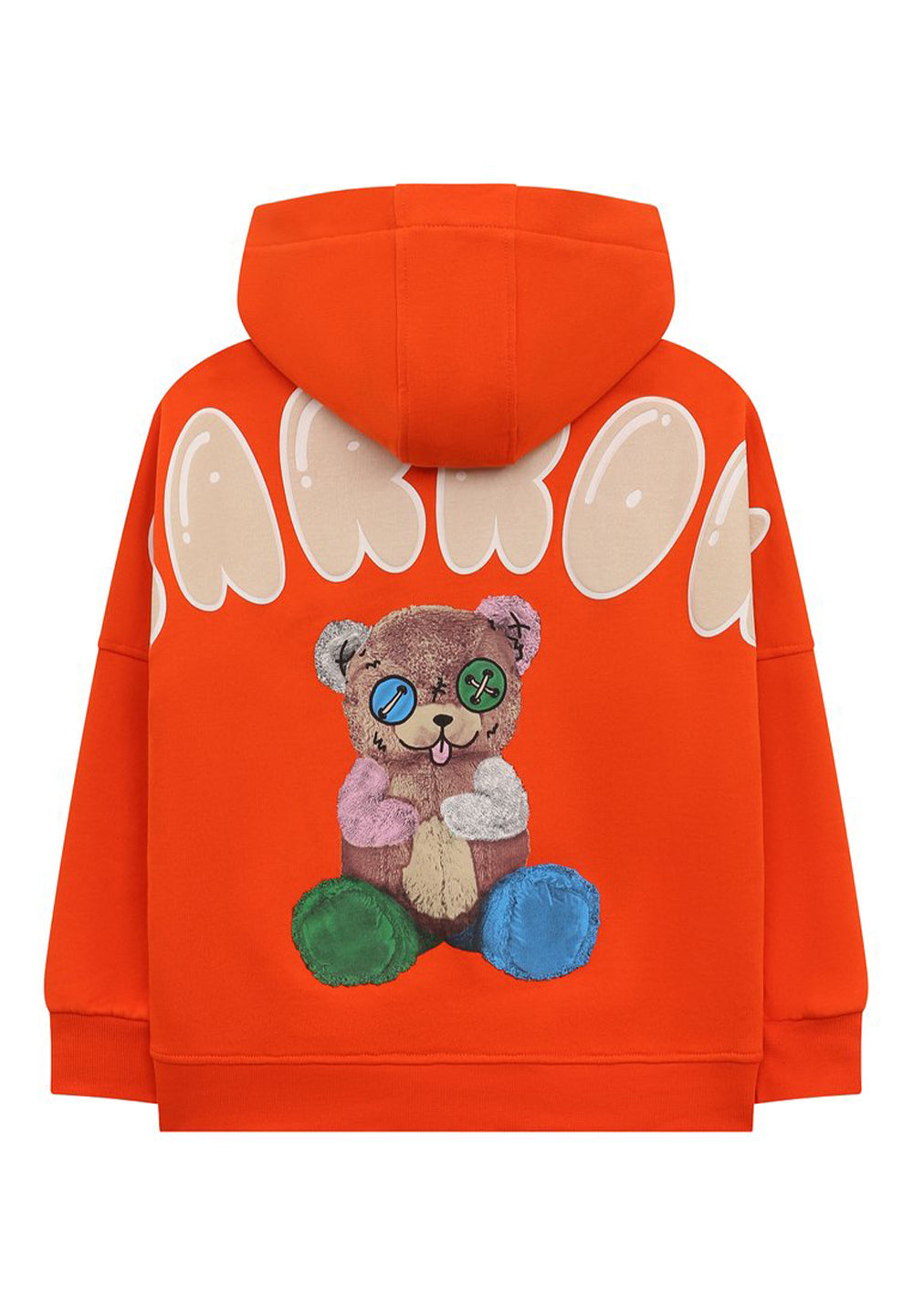 Orange hooded sweatshirt for kids