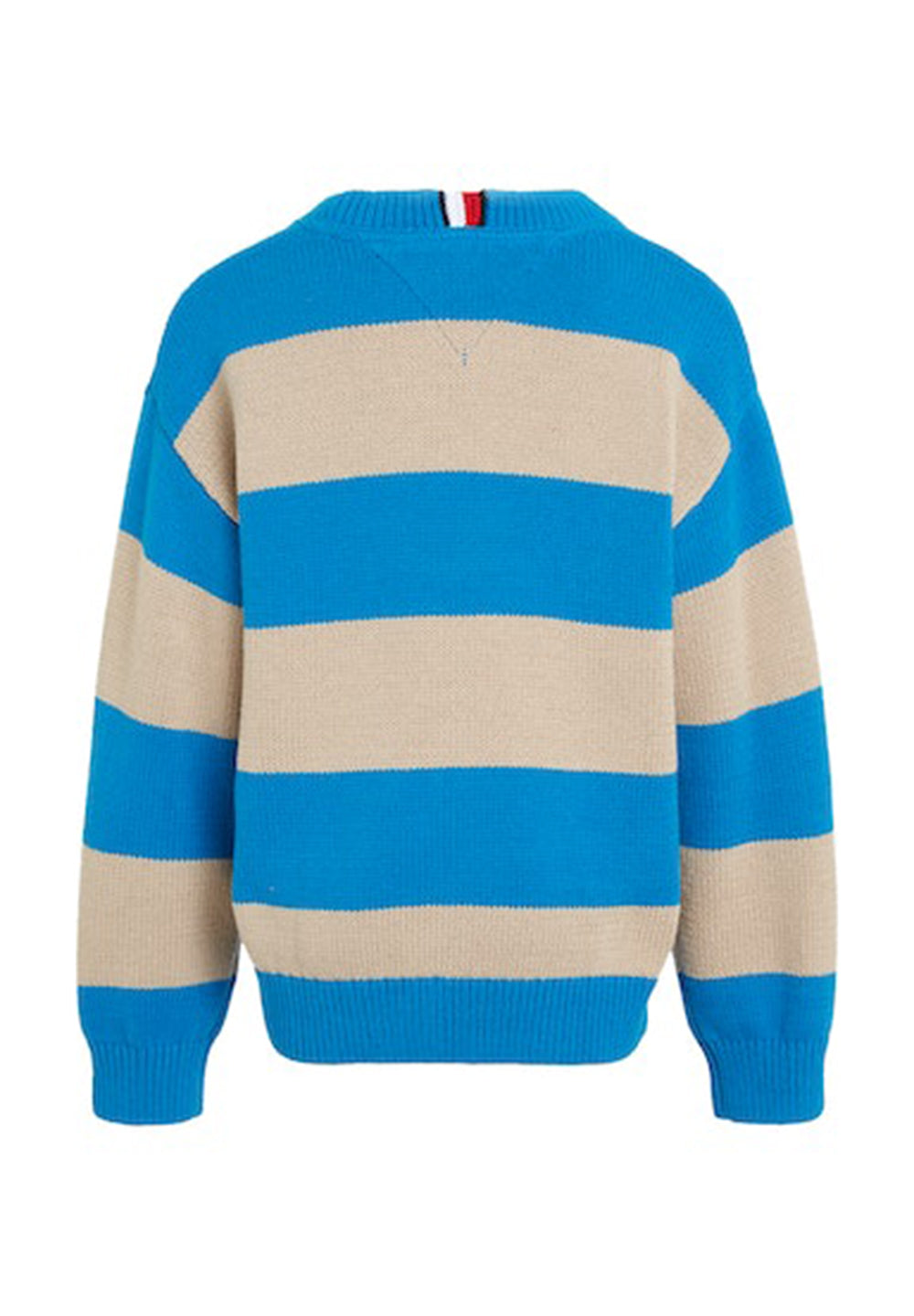 Pull beige-bleu pour enfant