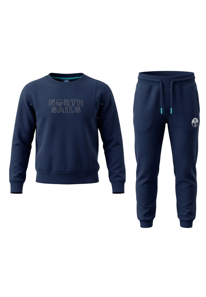 Marineblauer Sweatshirt-Anzug für Jungen