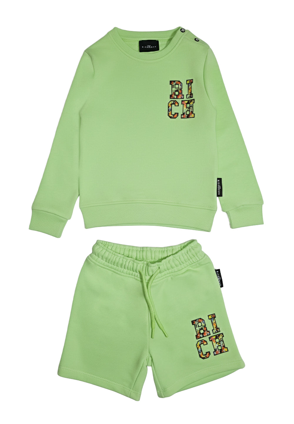 Grünes Sweatshirt-Set für Neugeborene