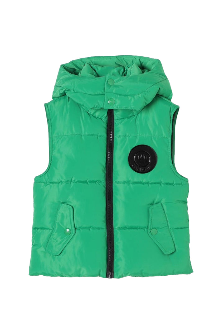 Grüne ärmellose Jacke für Kinder