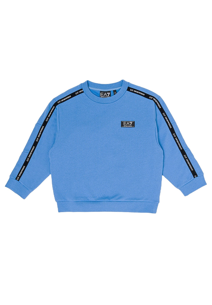 Sudadera de cuello redondo azul para niño