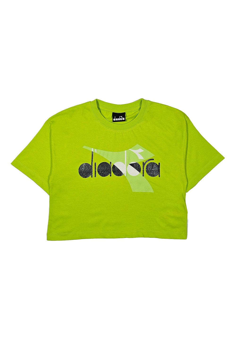 T-shirt cropped lime per bambina - Primamoda kids