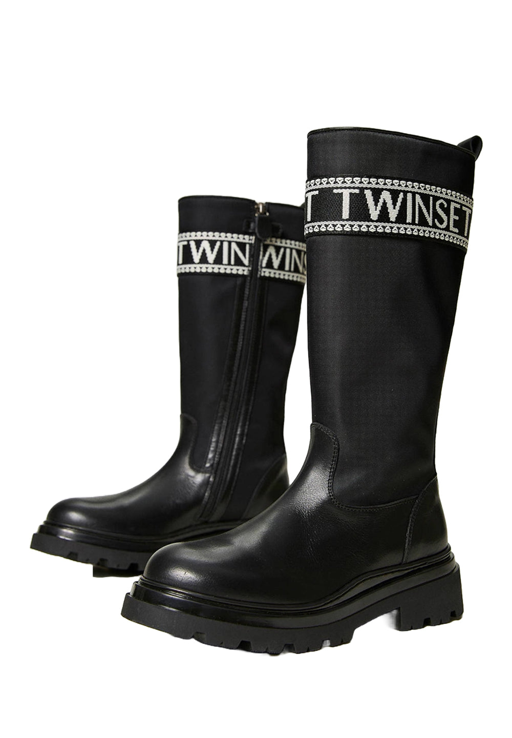 Schwarze hohe Stiefel für Mädchen
