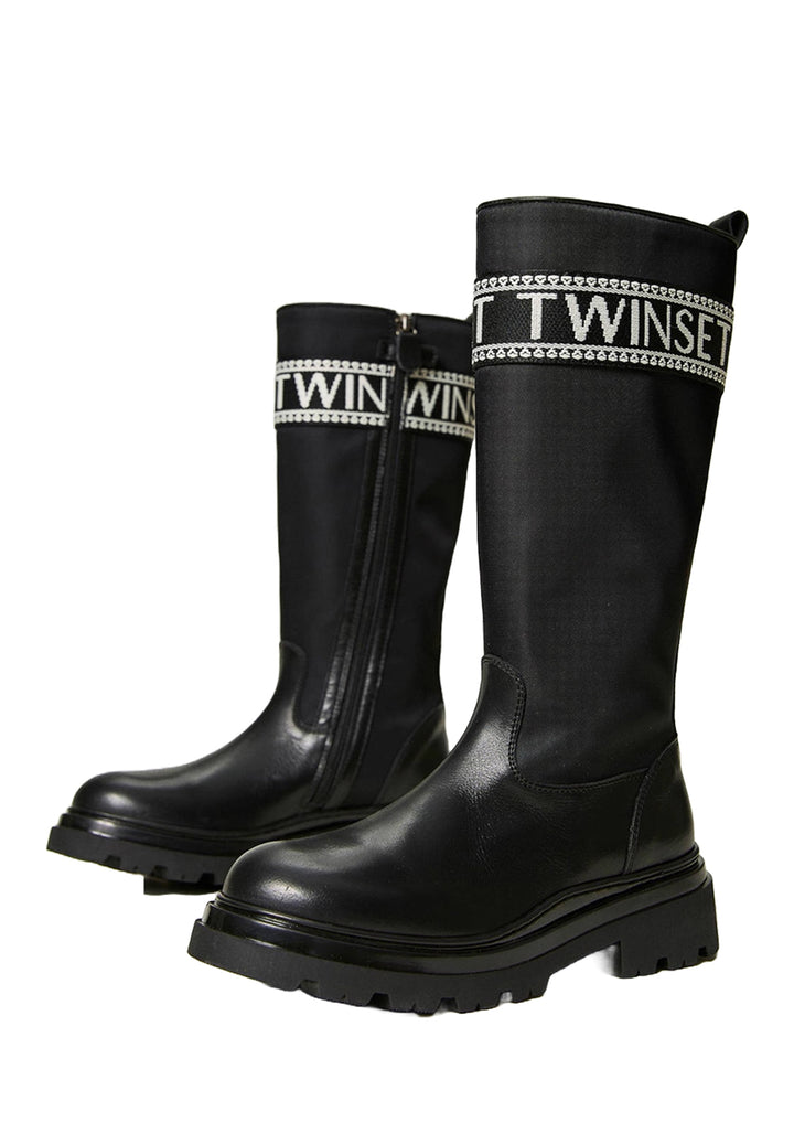 Schwarze hohe Stiefel für Mädchen