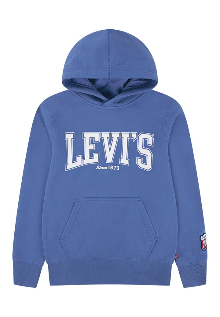 Sudadera con capucha azul para niño