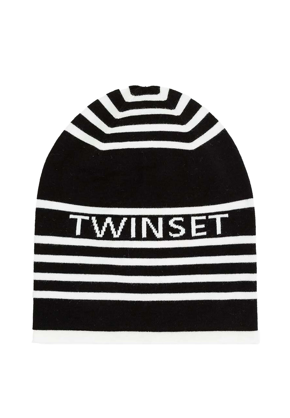 Gorro blanco y negro para niña