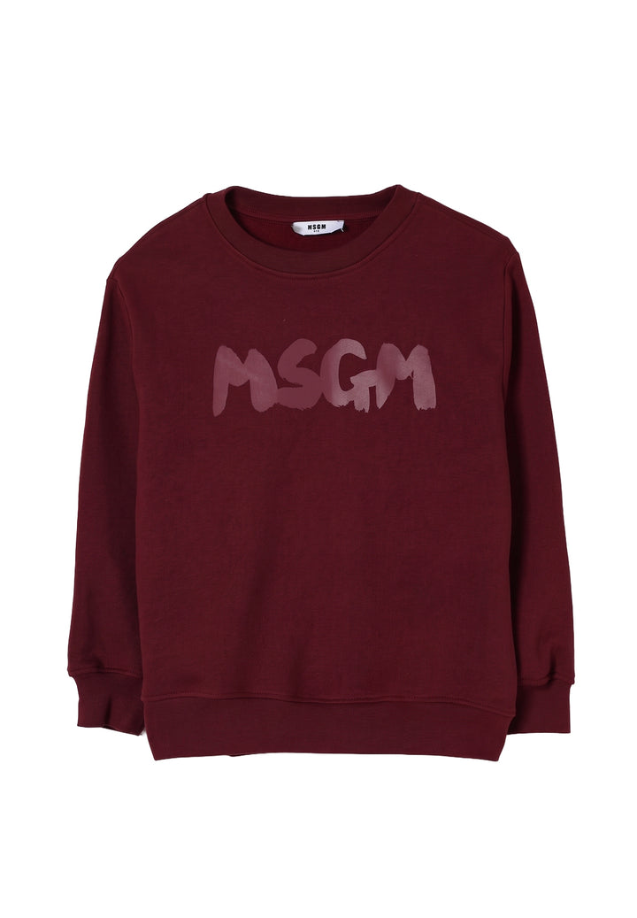 Unisex burgundy crewneck sweatshirt