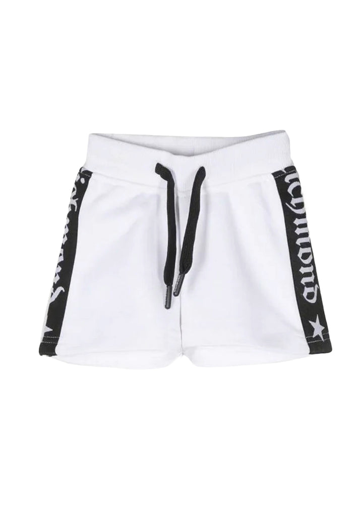 Bermuda felpa bianco per neonato - Primamoda kids