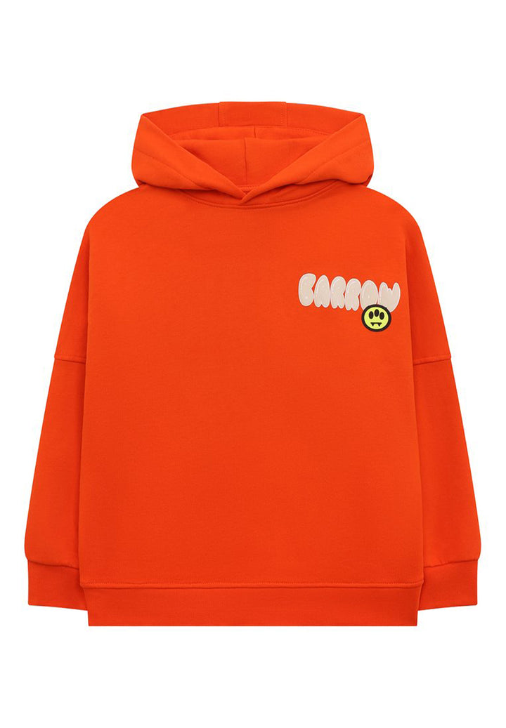 Orange hooded sweatshirt for kids